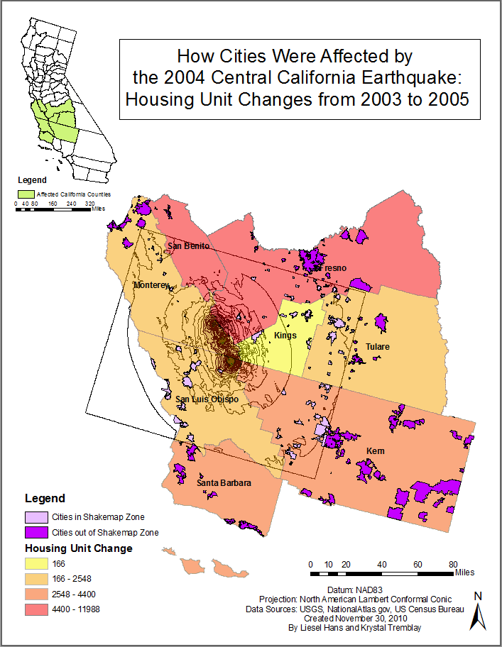 Housing Unit Changes 2003 to 2005