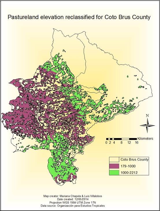 elevation reclass map layout